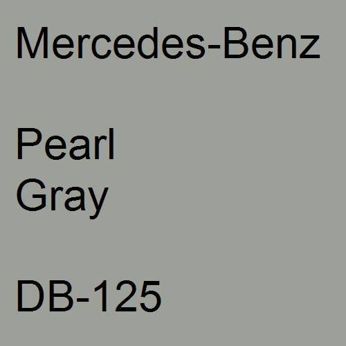 Mercedes-Benz, Pearl Gray, DB-125.